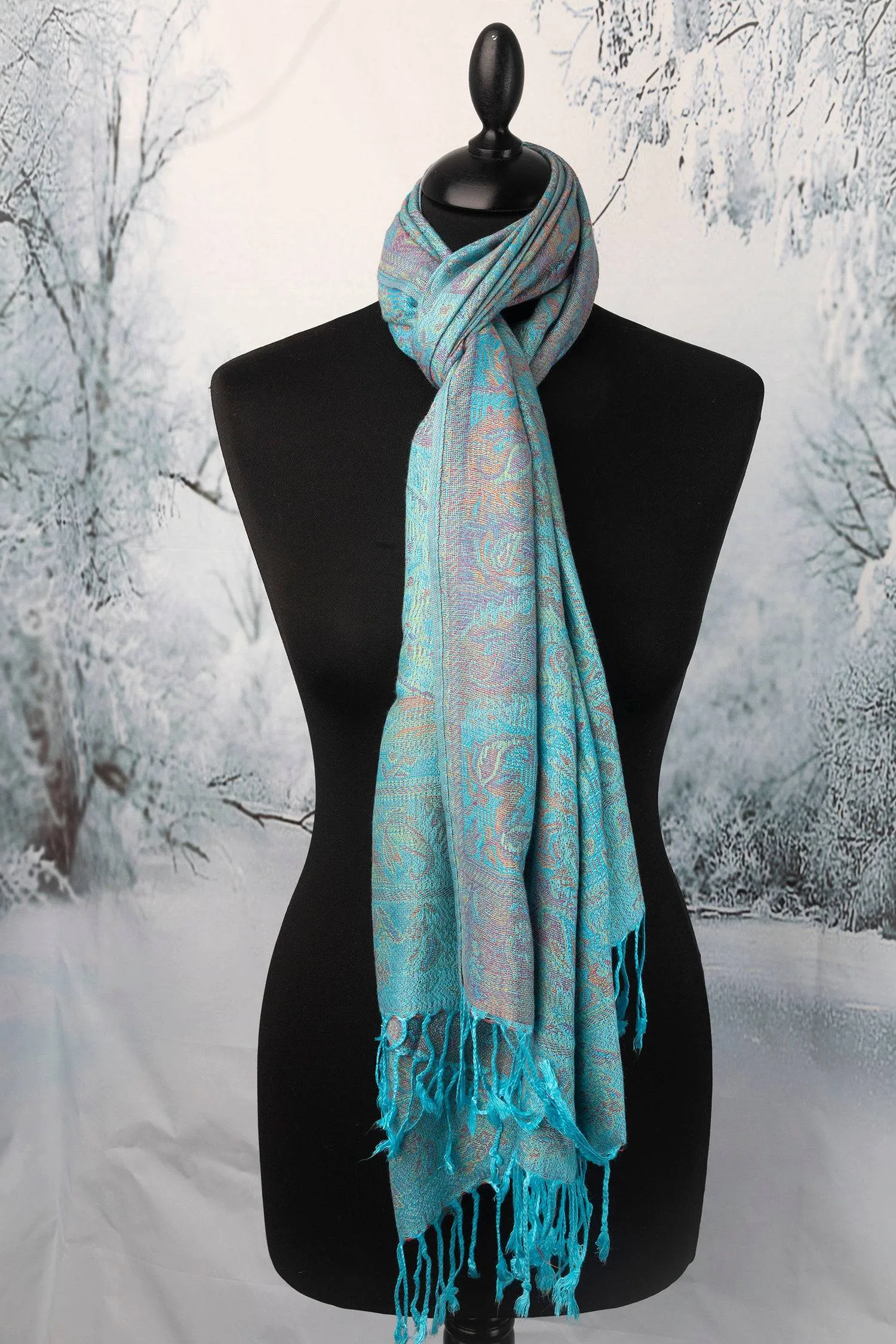 Paisley Pashmina Shawl for Women Timeless Elegance Soft Warm and Stylish FREE SHIPPING