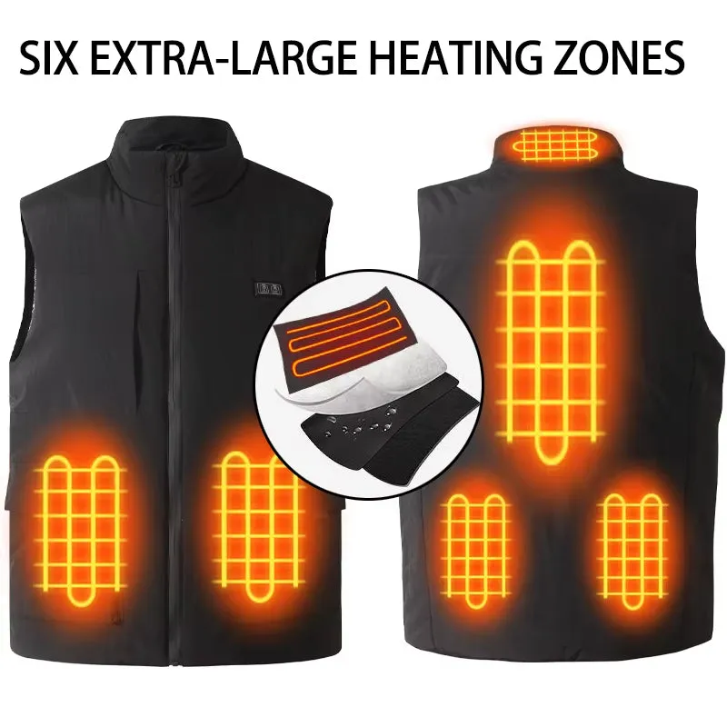Plue Size Black Smart Heated Vest