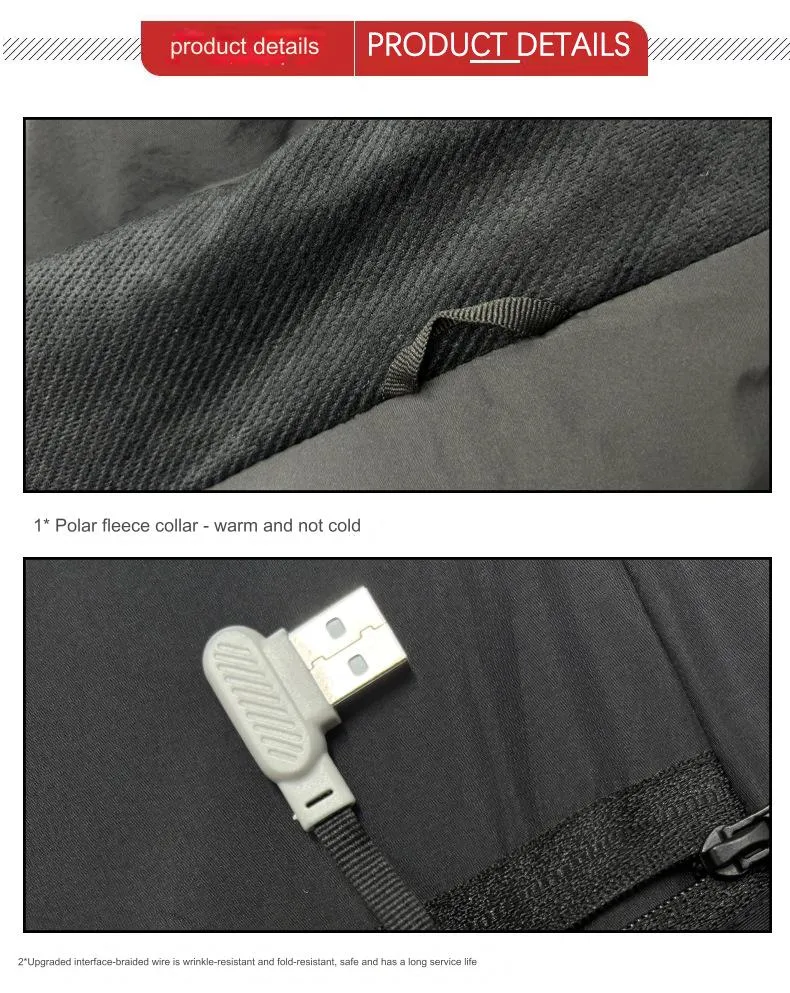 Plue Size Black Smart Heated Vest