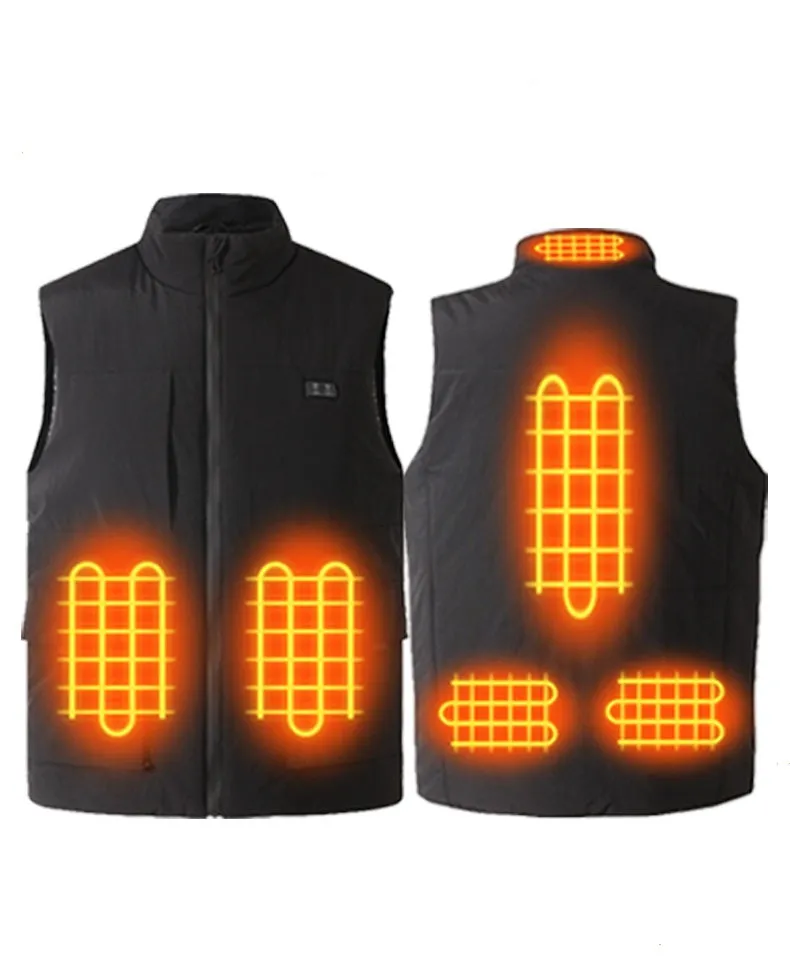 Plue Size Black Smart Heated Vest