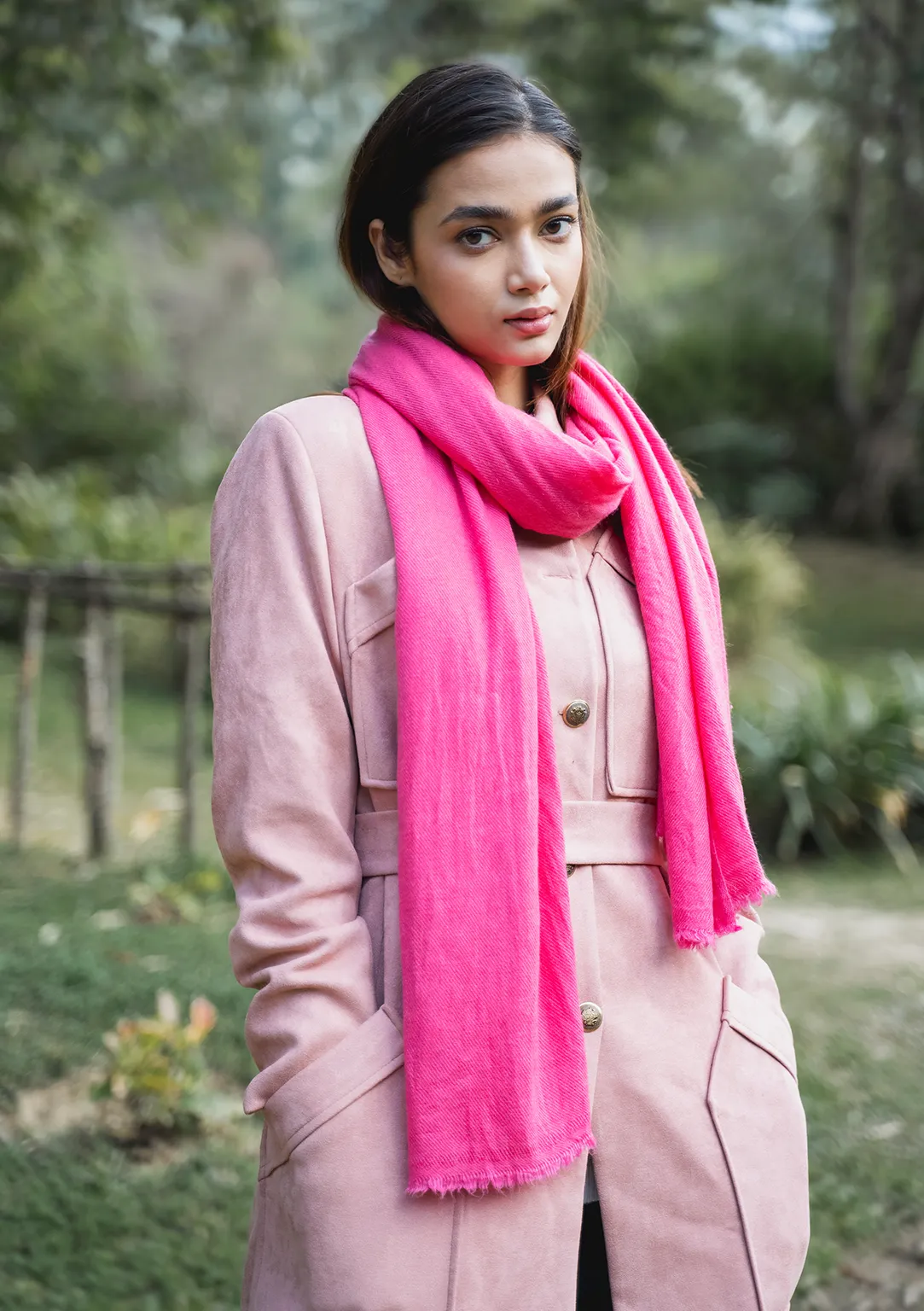 Pure Pashmina Shawl Rose Pink