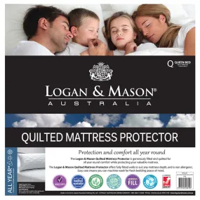 Quilted Mattress Protector by Logan & Mason