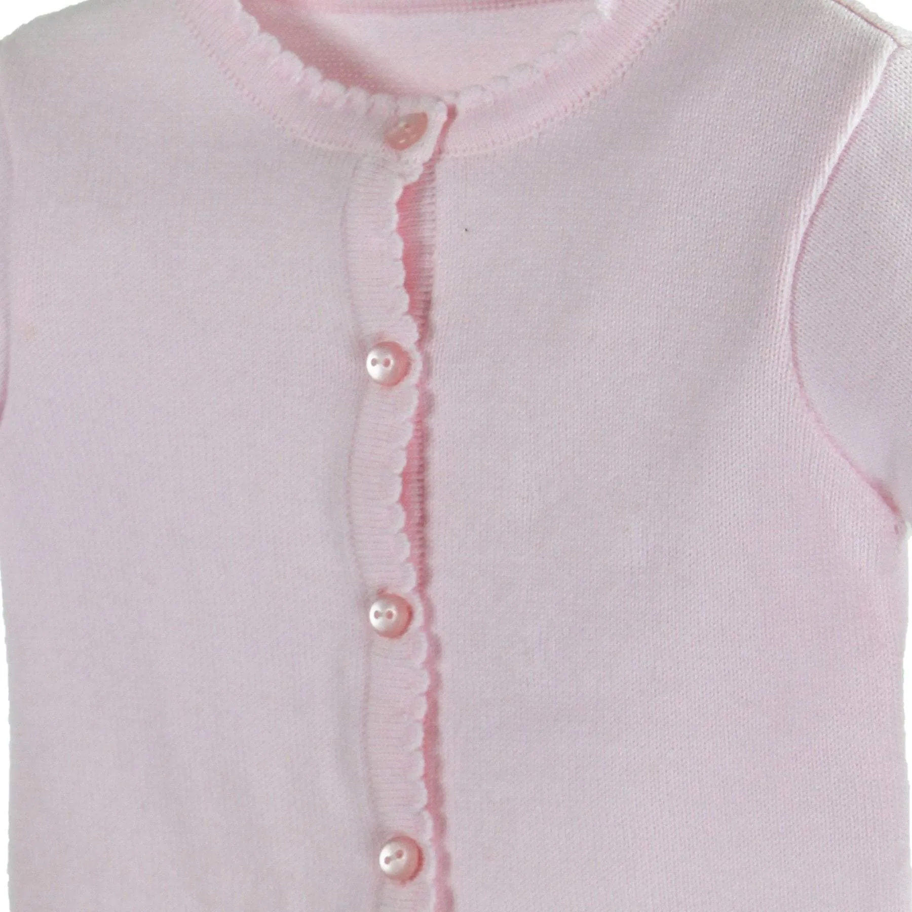Scalloped Edge Cardigan Sweater
