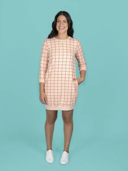 Sew a Billie Sweatshirt or Sweater Dress