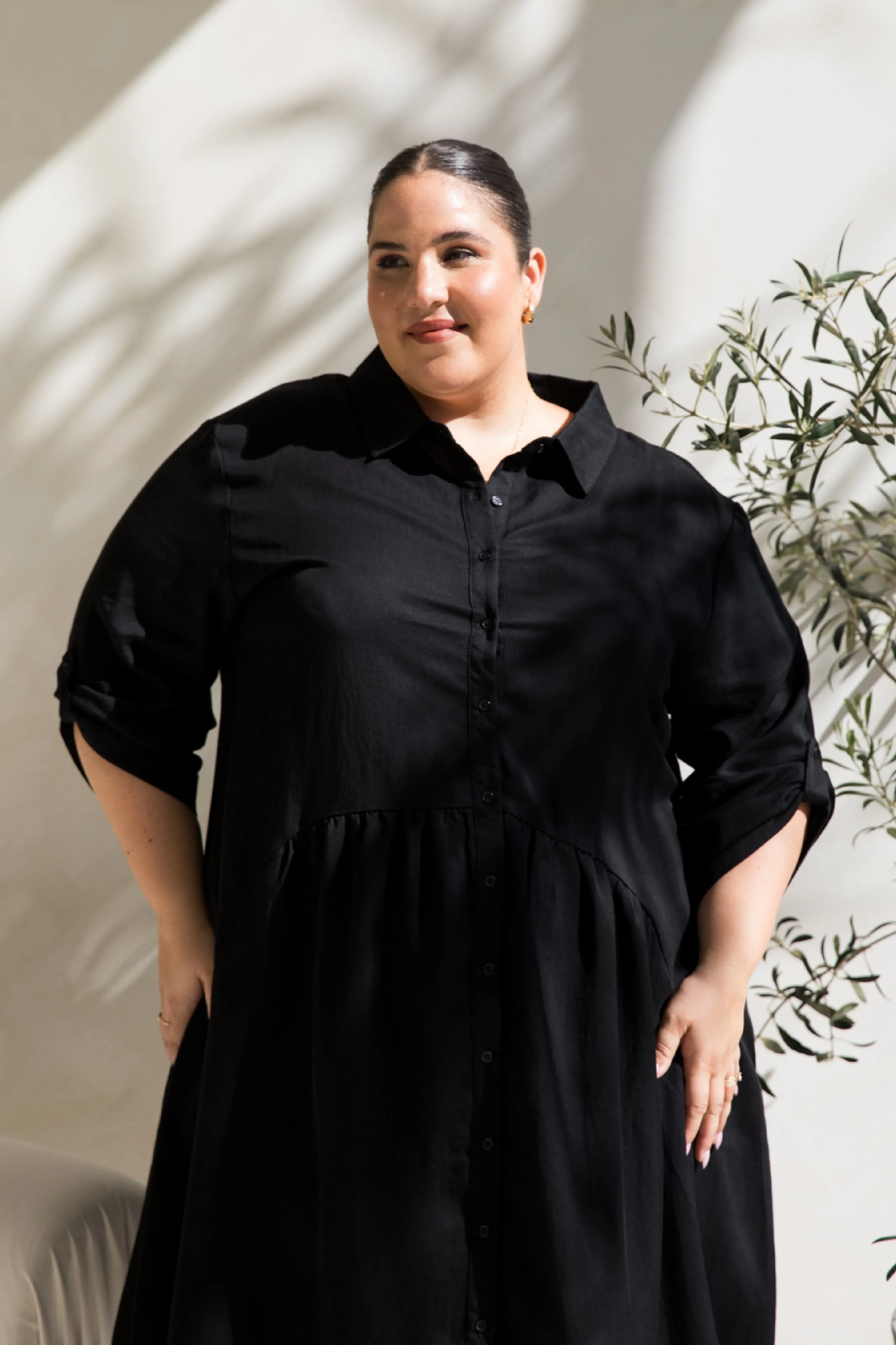 Soho Shirt Dress | Black