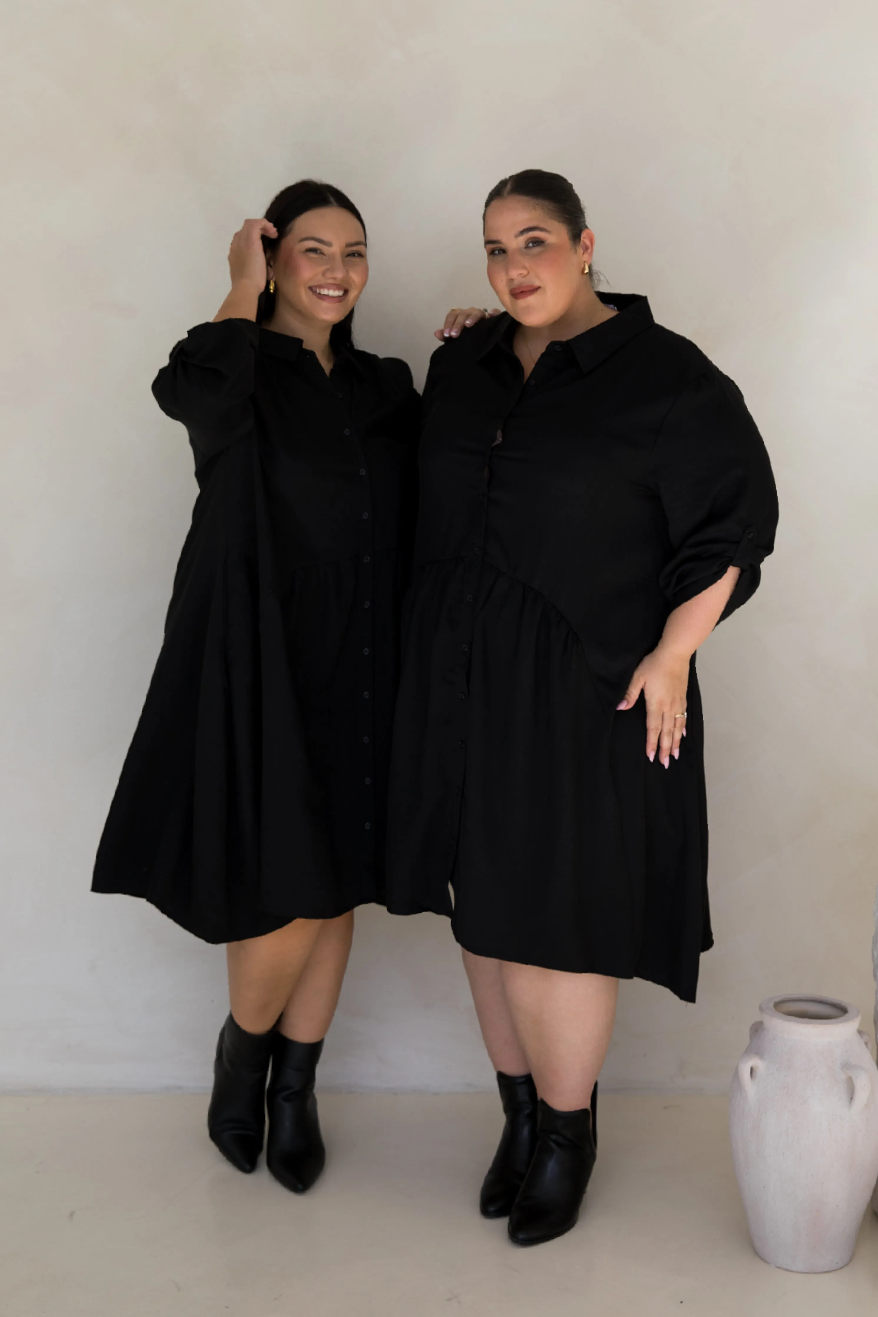 Soho Shirt Dress | Black