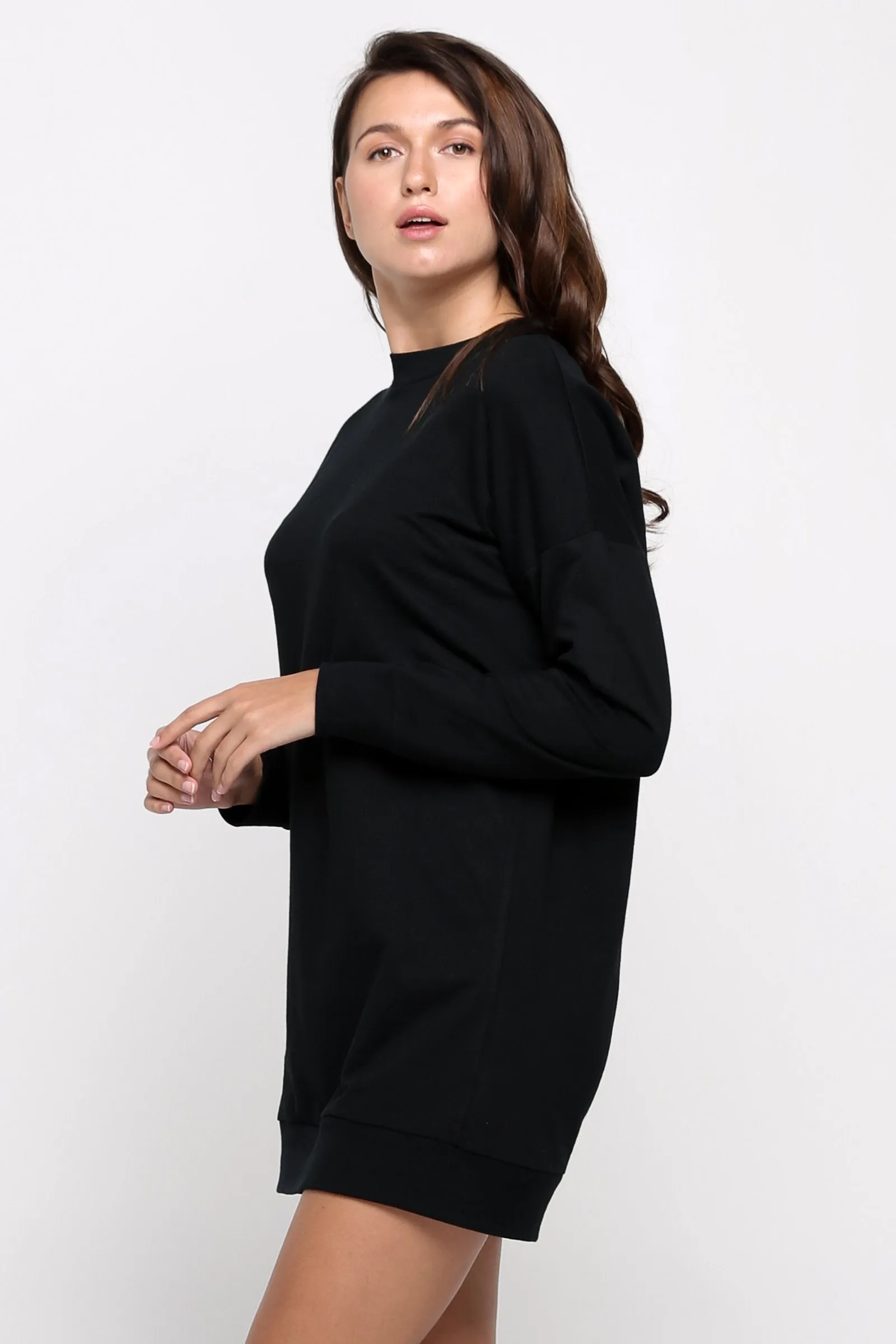 Sweater Dress With Back Keyhole Detail