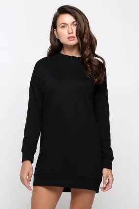 Sweater Dress With Back Keyhole Detail