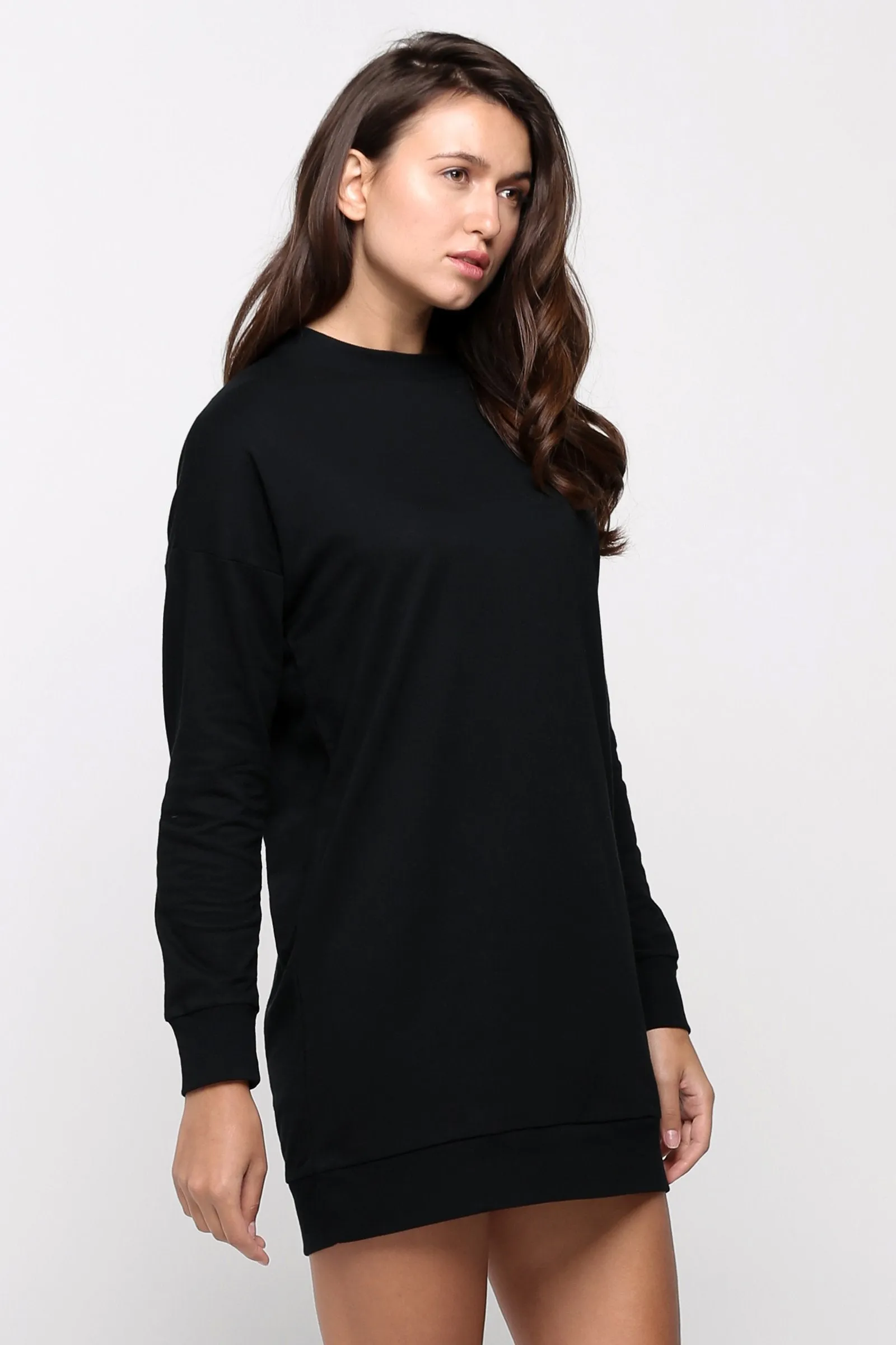 Sweater Dress With Back Keyhole Detail