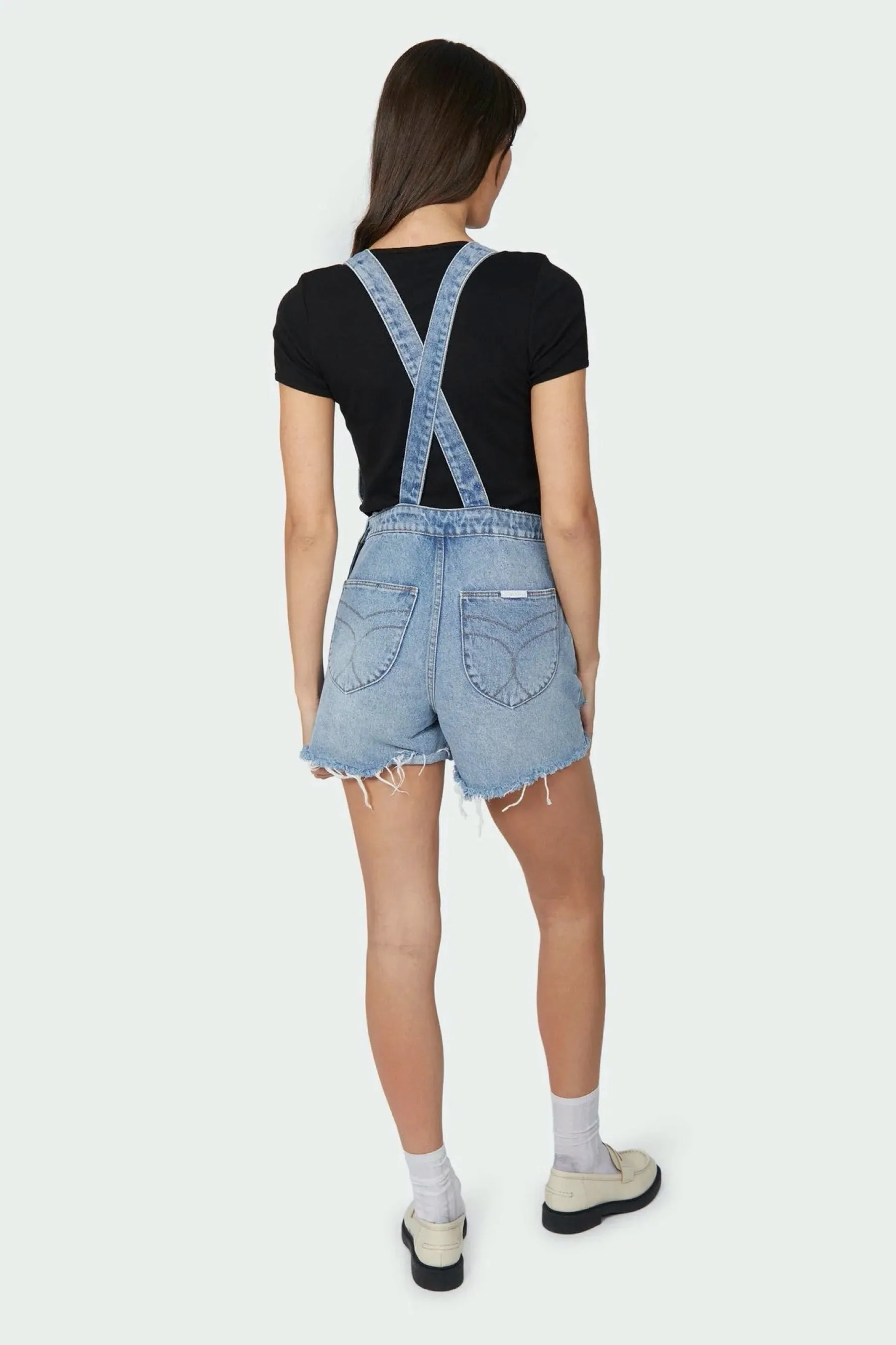 Sylvie Blue Short Overall