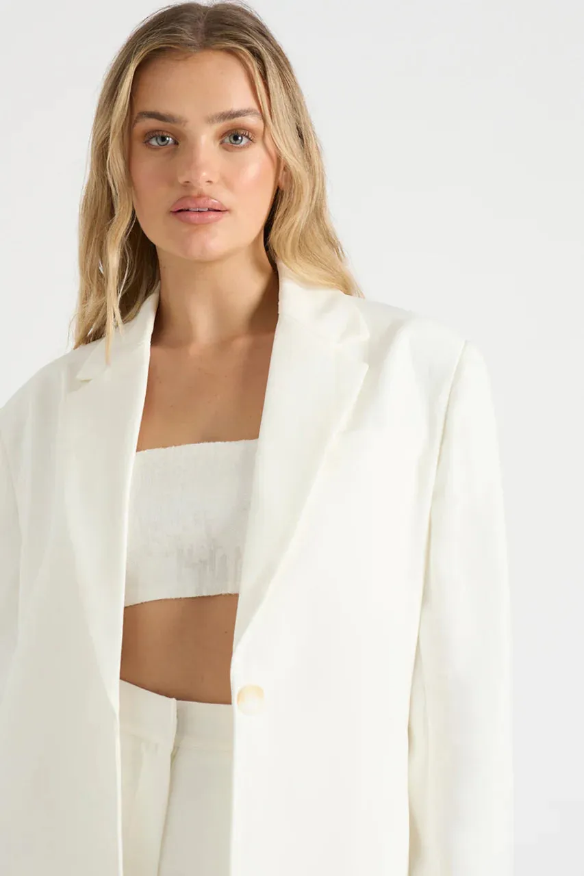 The Oversized Blazer White