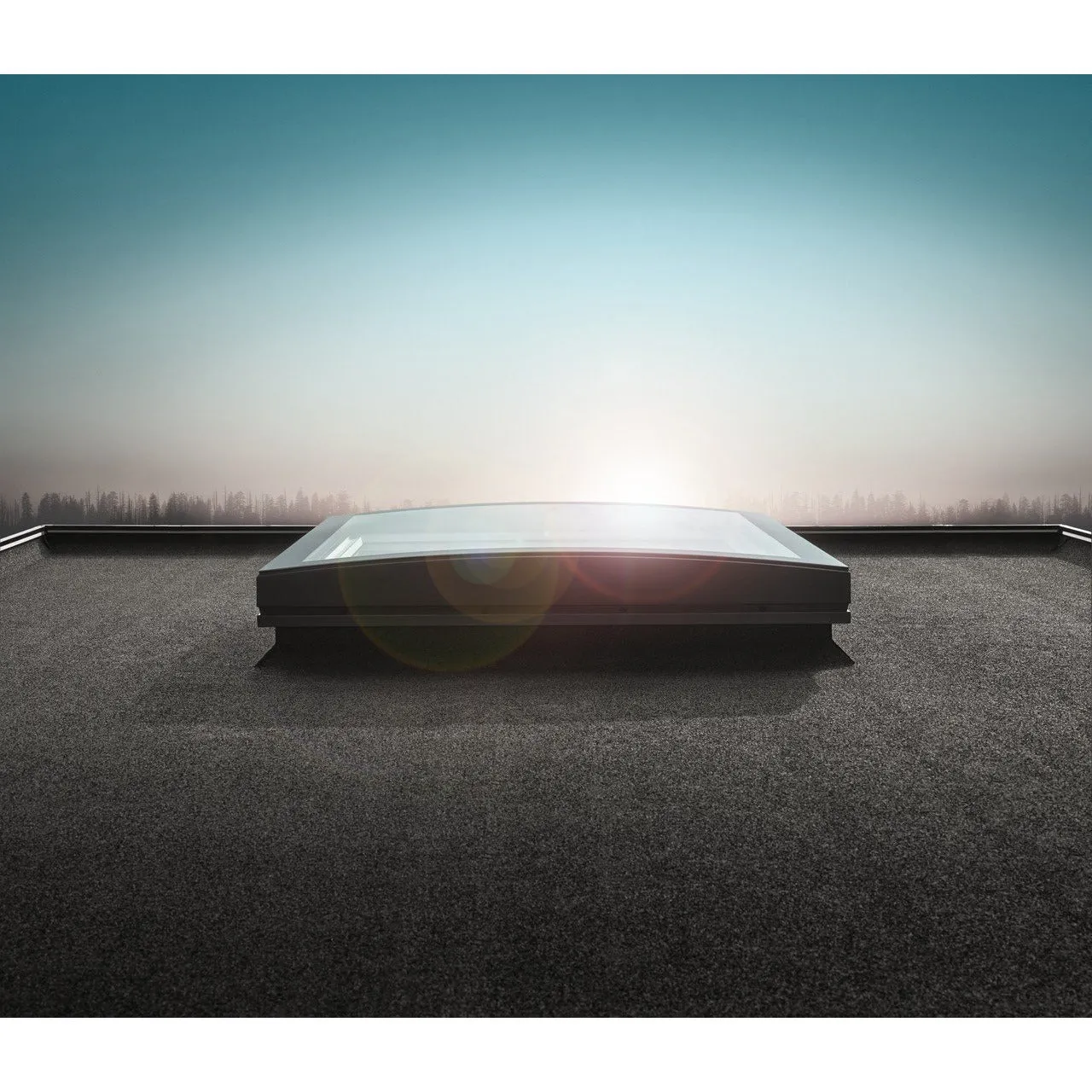 VELUX CFU 060060 1093 Fixed Curved Glass Package 60 x 60 cm (Including CFU Double Glazed Base & ISU Curved Glass Top Cover)
