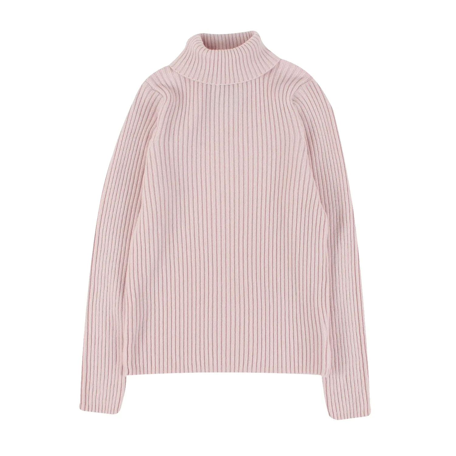 Women's Ribbed Wool Roll Neck