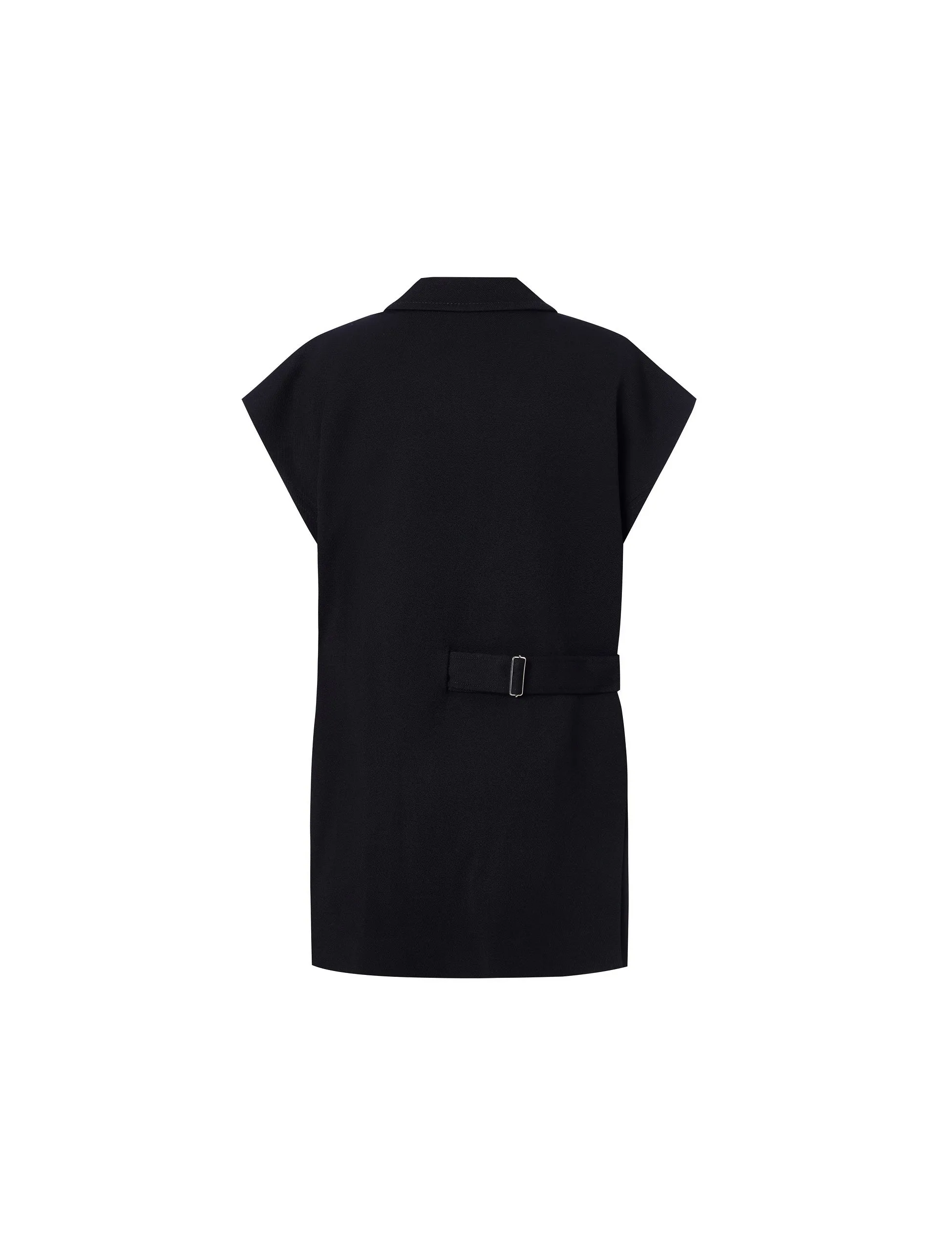 Wool Blend Blazer Waistcoat